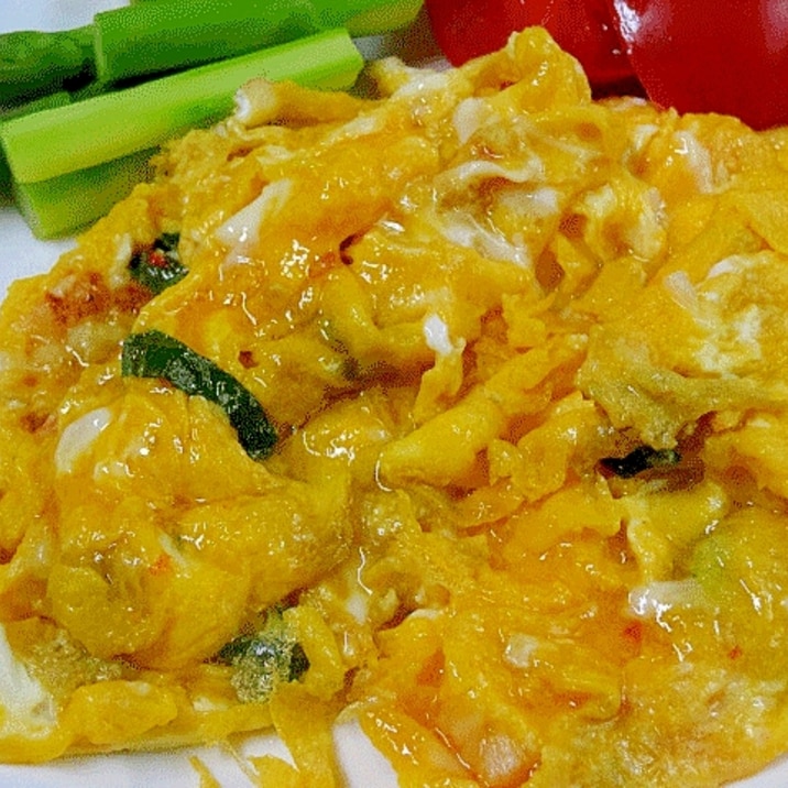 カニ味噌入りで☆ 濃厚味「カニオムレツ」
